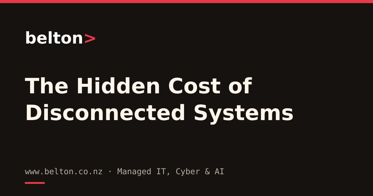 The Hidden Cost of Disconnected Systems | Belton IT Nexus